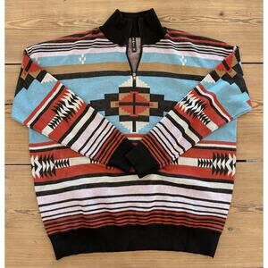 Two 2 Fly THE CARSON Western Knit Half Zip